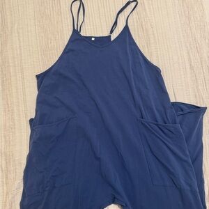 Navy Blue Sleeveless Jumpsuit